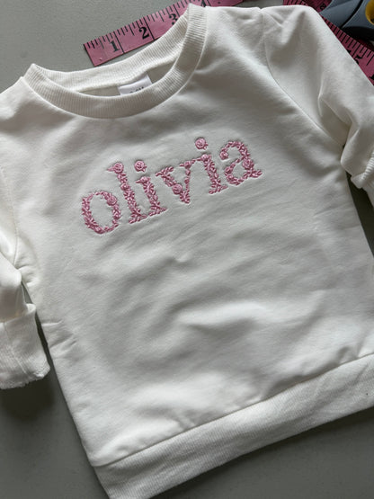 Floral Name Crewneck