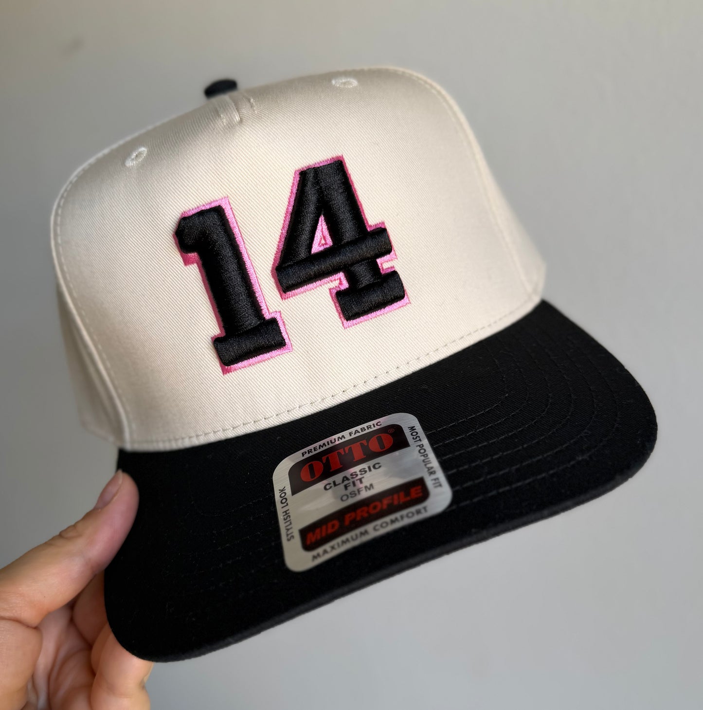 3D Puff Number Hat
